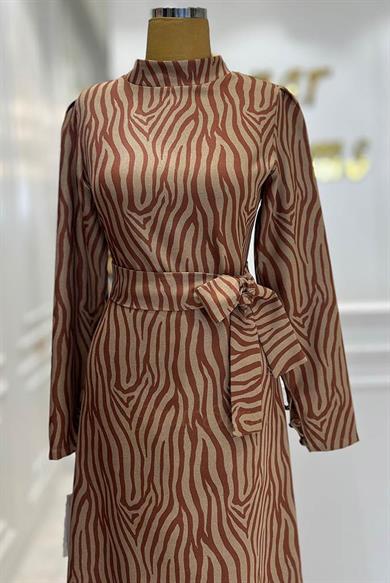 Pınar Şems Esra Elbise Kiremit