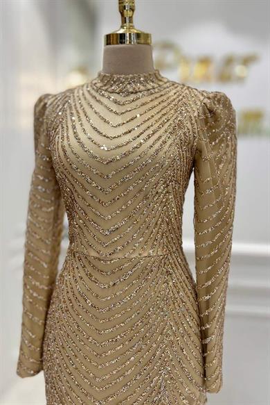 Pınar Şems Feris Abiye Gold