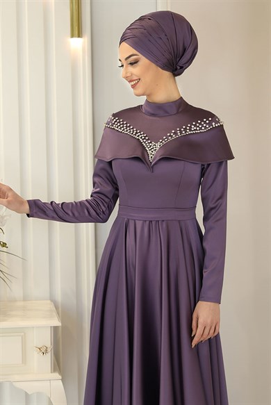 Pınar Şems Flover Abiye Lila