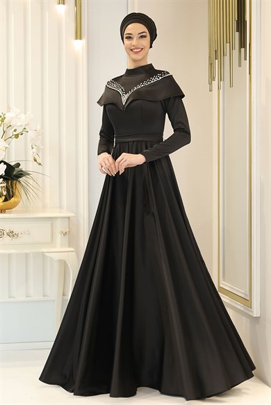 Pınar Şems Flover Abiye Siyah