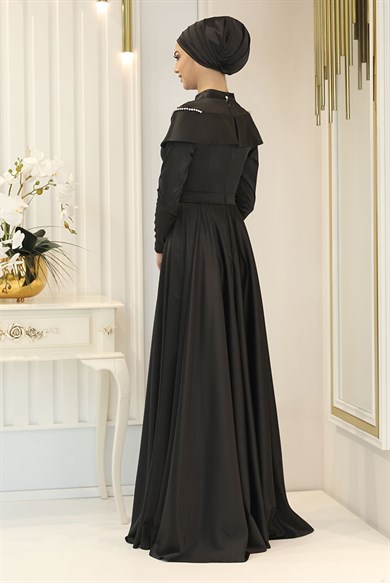 Pınar Şems Flover Abiye Siyah