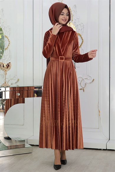 Pınar Şems Gökçe Elbise Bakır