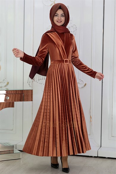 Pınar Şems Gökçe Elbise Bakır