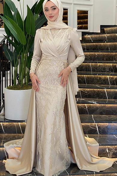 Pınar Şems Hafsa Abiye Gold