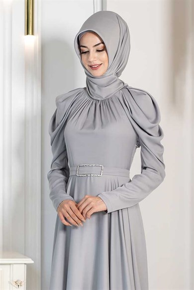 Pınar Şems Huri Abiye Gri