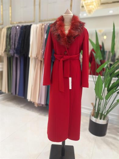 Pınar Şems Laren Kaban Kırmızı