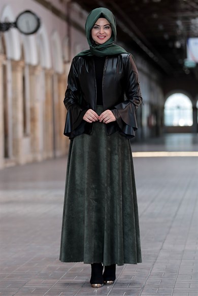 Pınar Şems Meltem Etek Haki