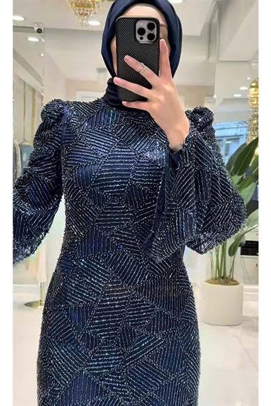Pınar Şems Meriç Abiye Lacivert