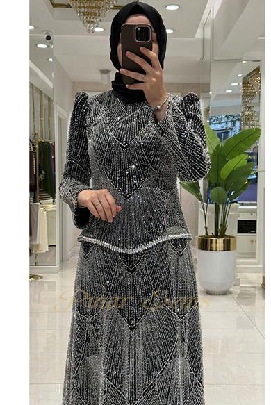 Pınar Şems Nova Abiye Siyah