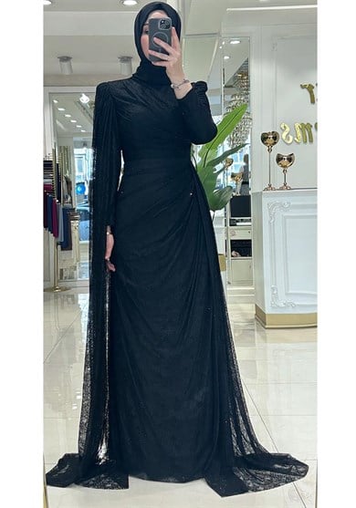 Pınar Şems Özdil Abiye Siyah