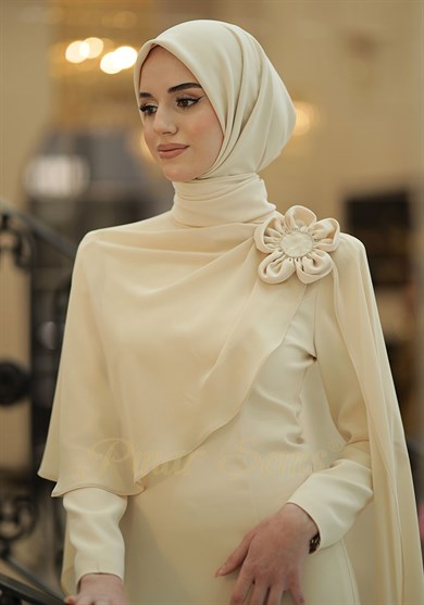 Pınar Şems Özgün Abiye Krem