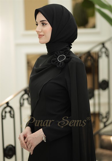 Pınar Şems Özgün Abiye Siyah