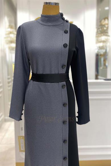 Pınar Şems Pelit Elbise Antrasit