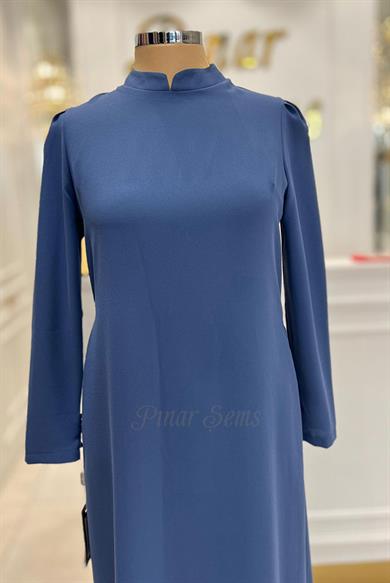 Pınar Şems Pınar Tunik İndigo