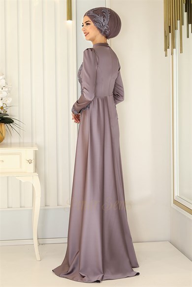 Pınar Şems Pırlanta Abiye Lila