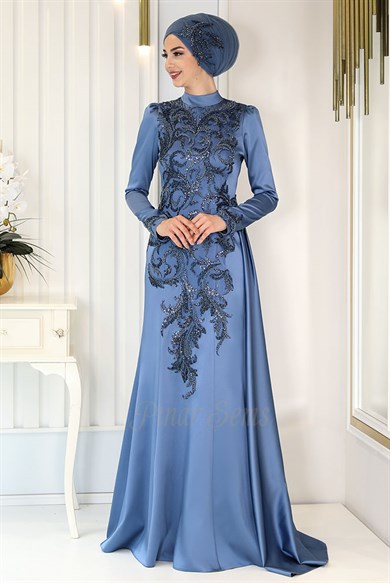 Pınar Şems Pırlanta Abiye İndigo