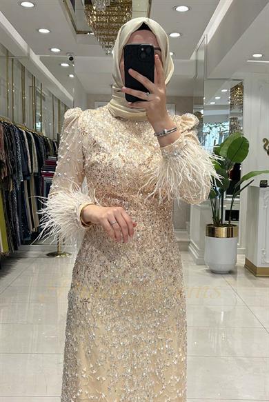 Pınar Şems Prestij Abiye Krem