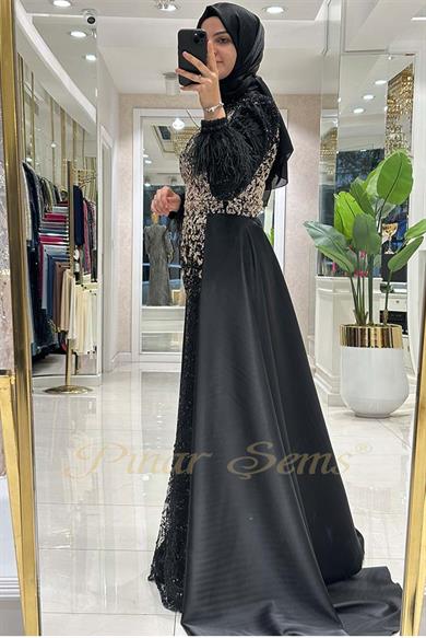 Pınar Şems Prestij Abiye Siyah