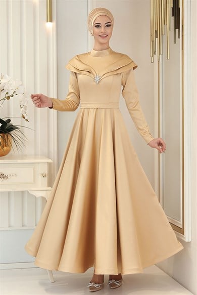 Pınar Şems Rüya Abiye Gold