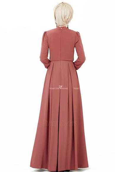 Pınar Şems Serra Elbise Gül Kurusu