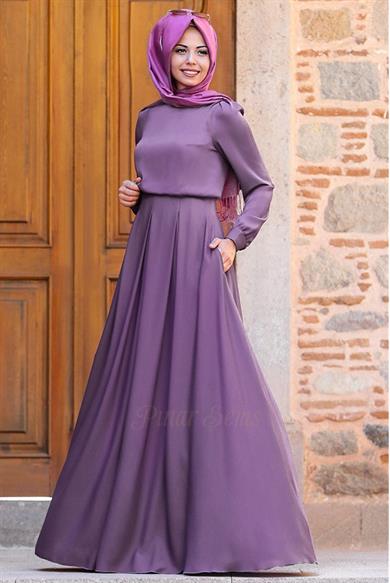 Pınar Şems Serra Elbise Lila