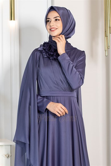 Pınar Şems Yaren Abiye İndigo