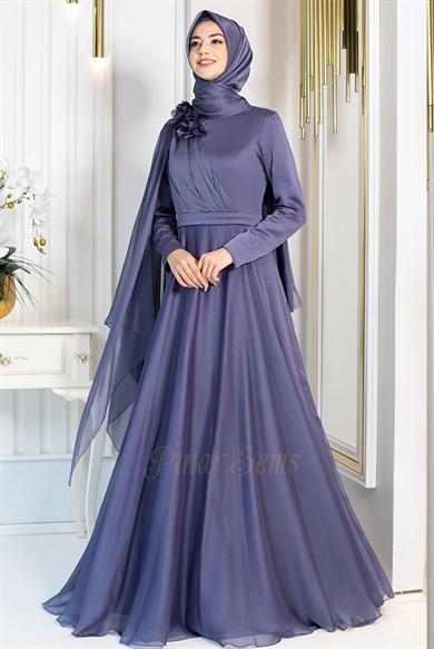 Pınar Şems Yaren Abiye İndigo