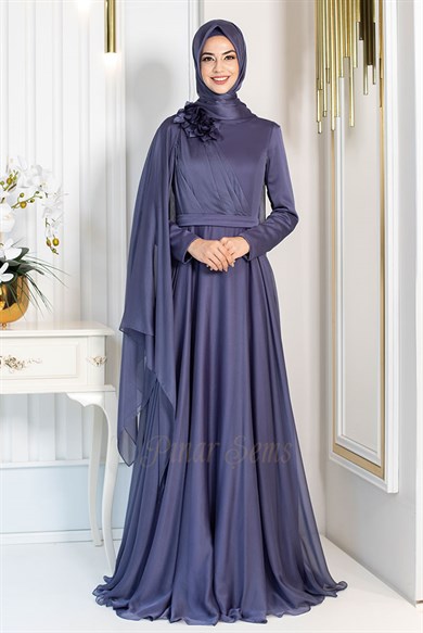 Pınar Şems Yaren Abiye İndigo