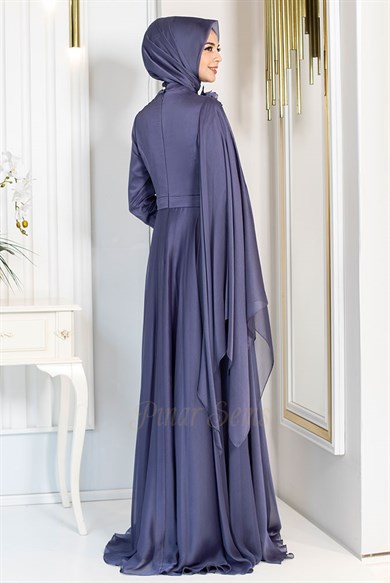 Pınar Şems Yaren Abiye İndigo