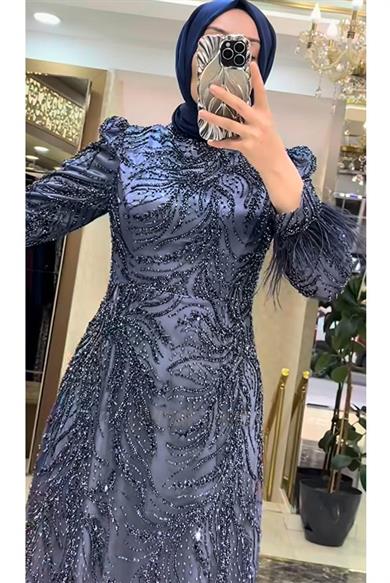 Pınar Şems Yeni Ahenk Abiye İndigo