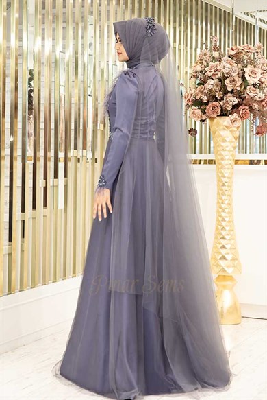 Pınar Şems Yeni Nevra Abiye İndigo