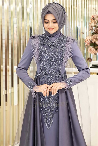 Pınar Şems Yeni Nevra Abiye İndigo