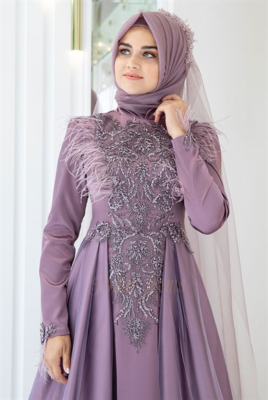 Pınar Şems Yeni Nevra Abiye Lila