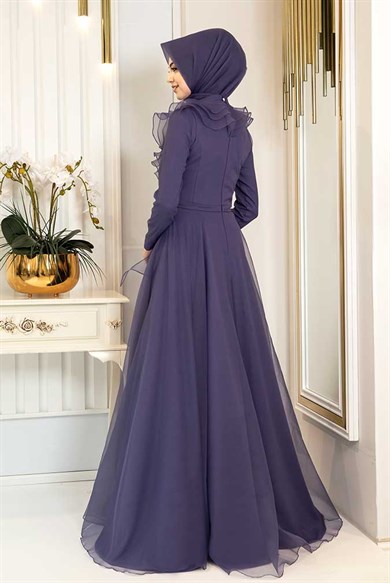 Pınar Şems Zara Abiye İndigo