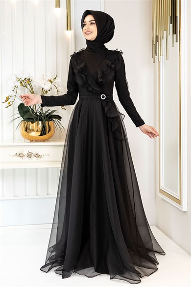 Pınar Şems Zara Abiye Siyah