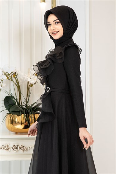 Pınar Şems Zara Abiye Siyah