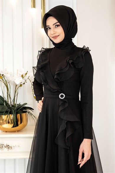 Pınar Şems Zara Abiye Siyah