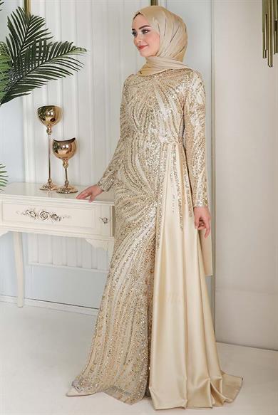 Pınar Şems Zernişan Abiye Gold