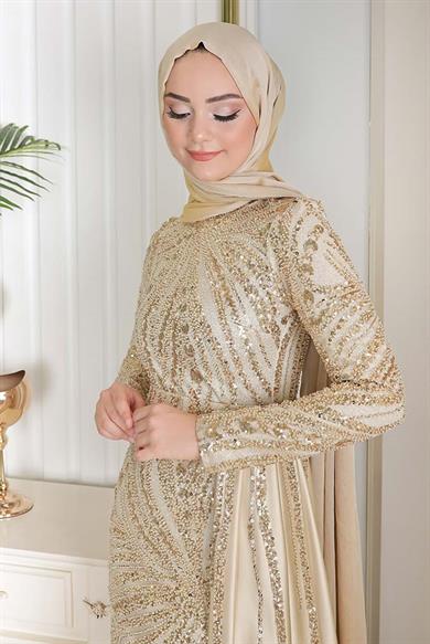 Pınar Şems Zernişan Abiye Gold