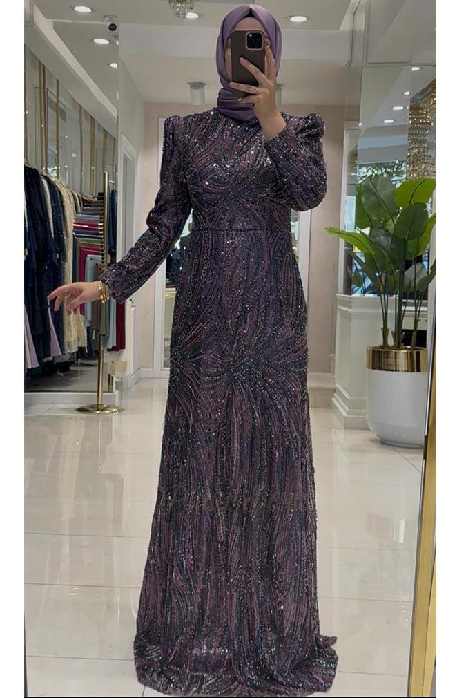 Pınar Şems Aybike 2 Abiye Lila