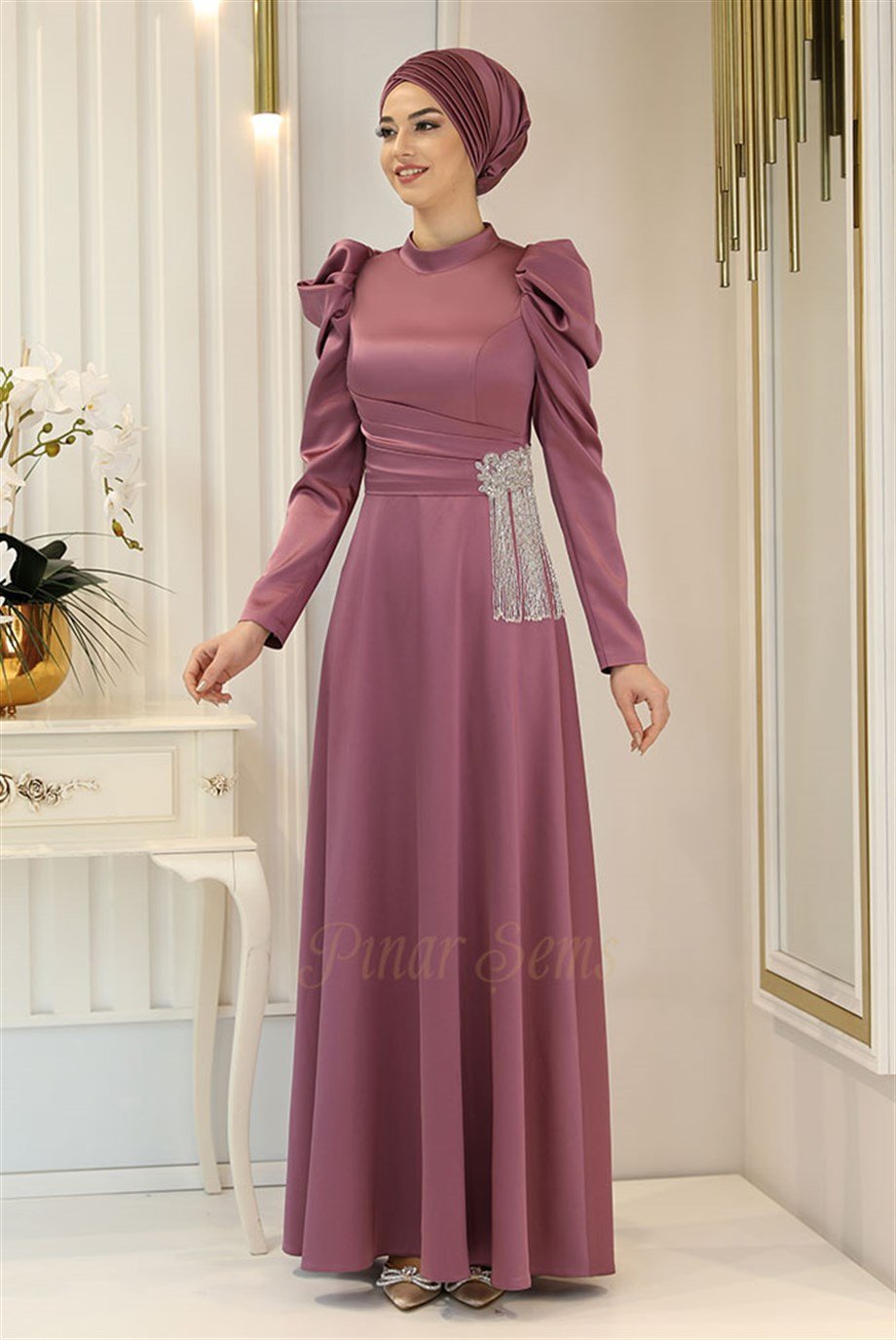 Pınar Şems Ayşegül Abiye Gül Kurusu