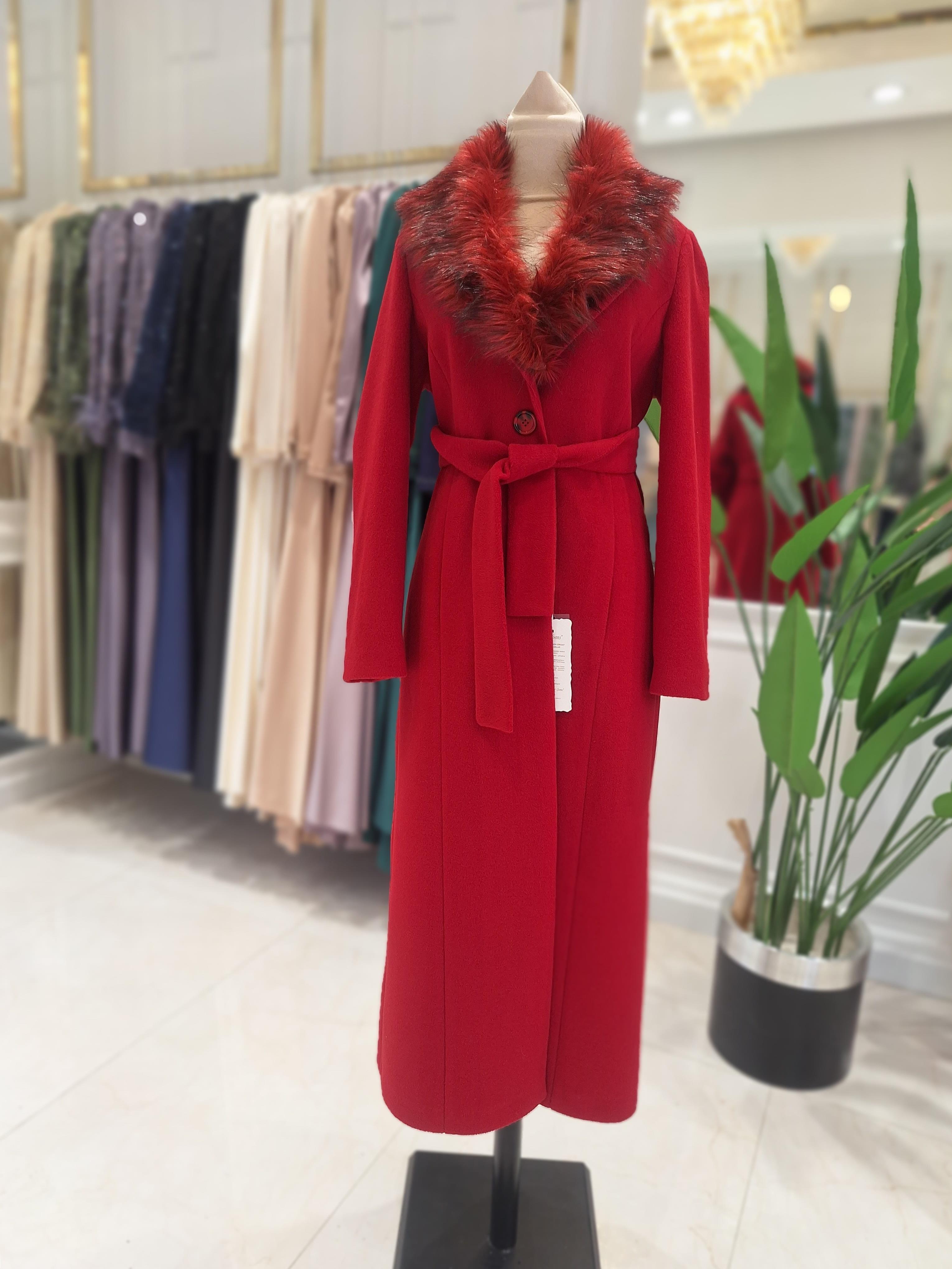 Pınar Şems Laren Kaban Kırmızı