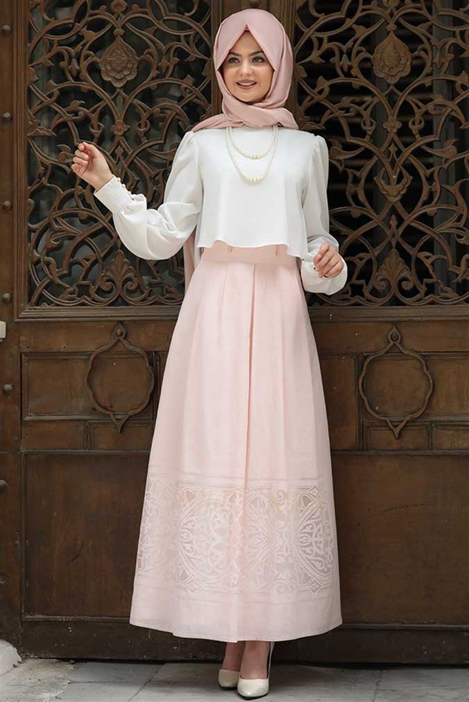 Pınar Şems Pelerinli Gömlek Ekru