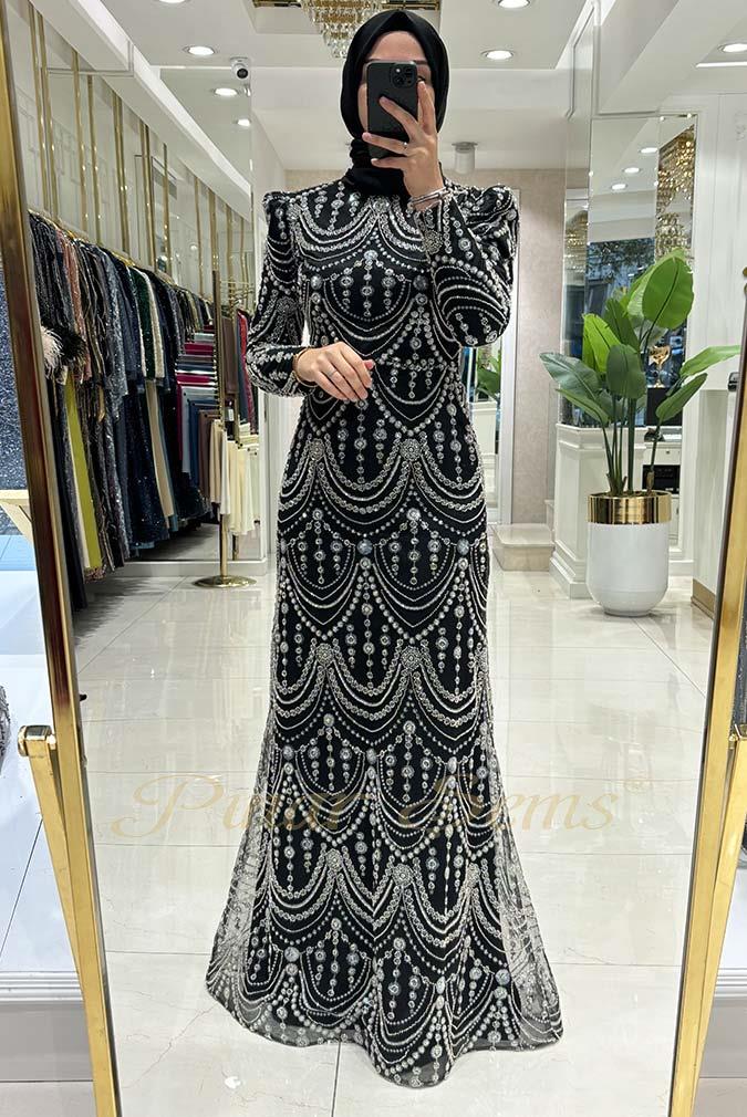 Pınar Şems Serin Abiye Siyah