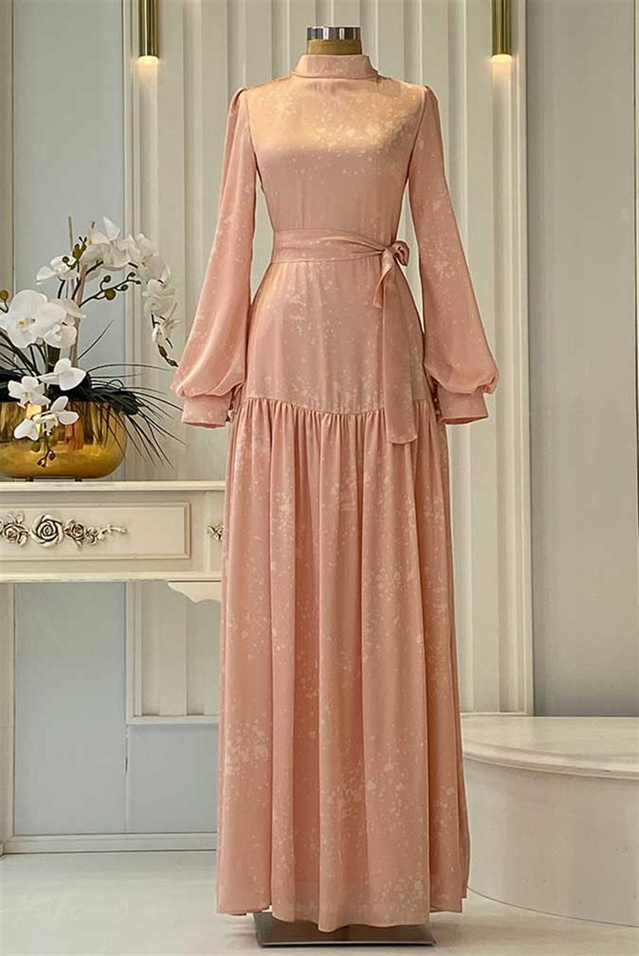 Pınar Şems Tülin Elbise Pembe