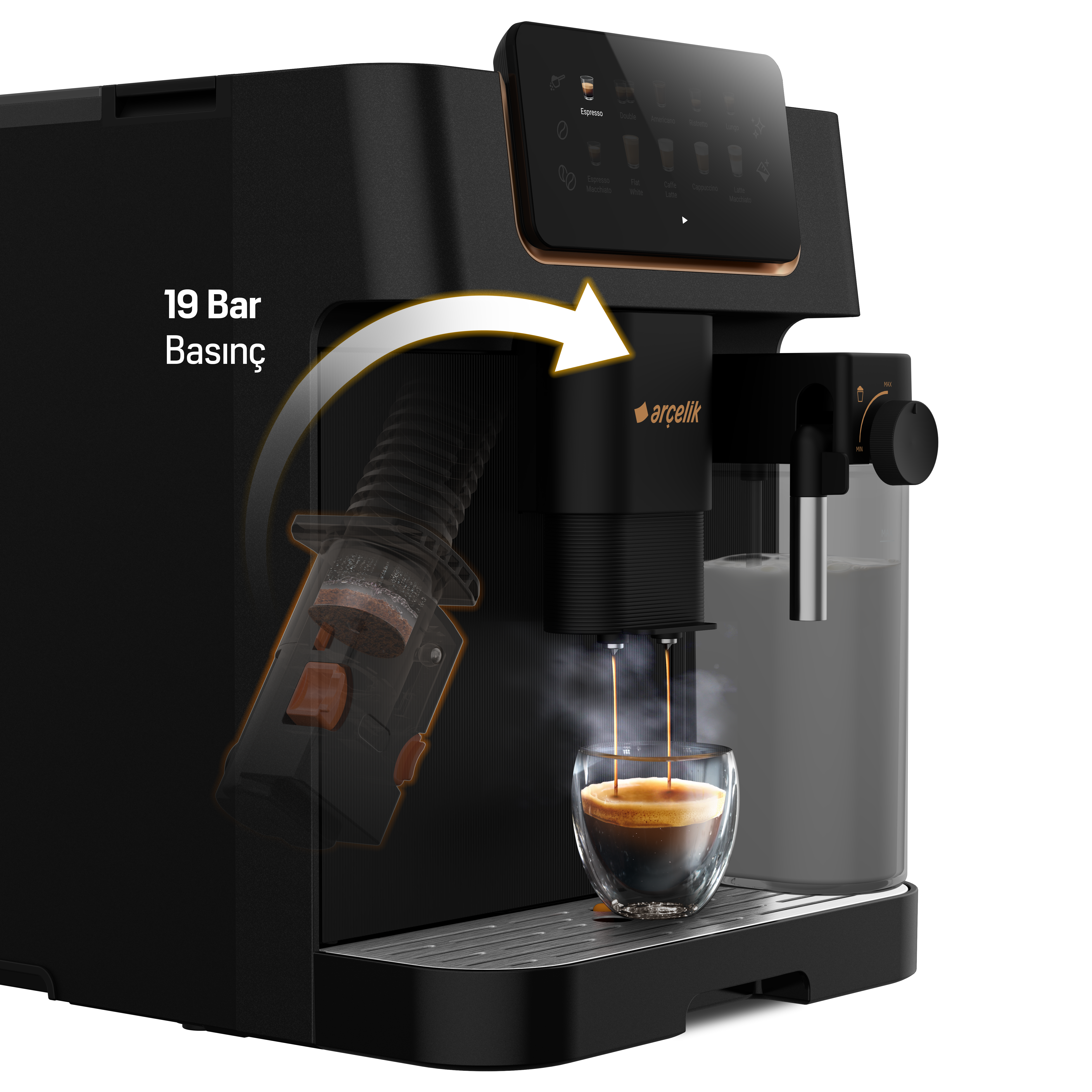 Arçelik EM 6395 Imperium Barista® Tam Otomatik Tam Otomatik Espresso Makinesi