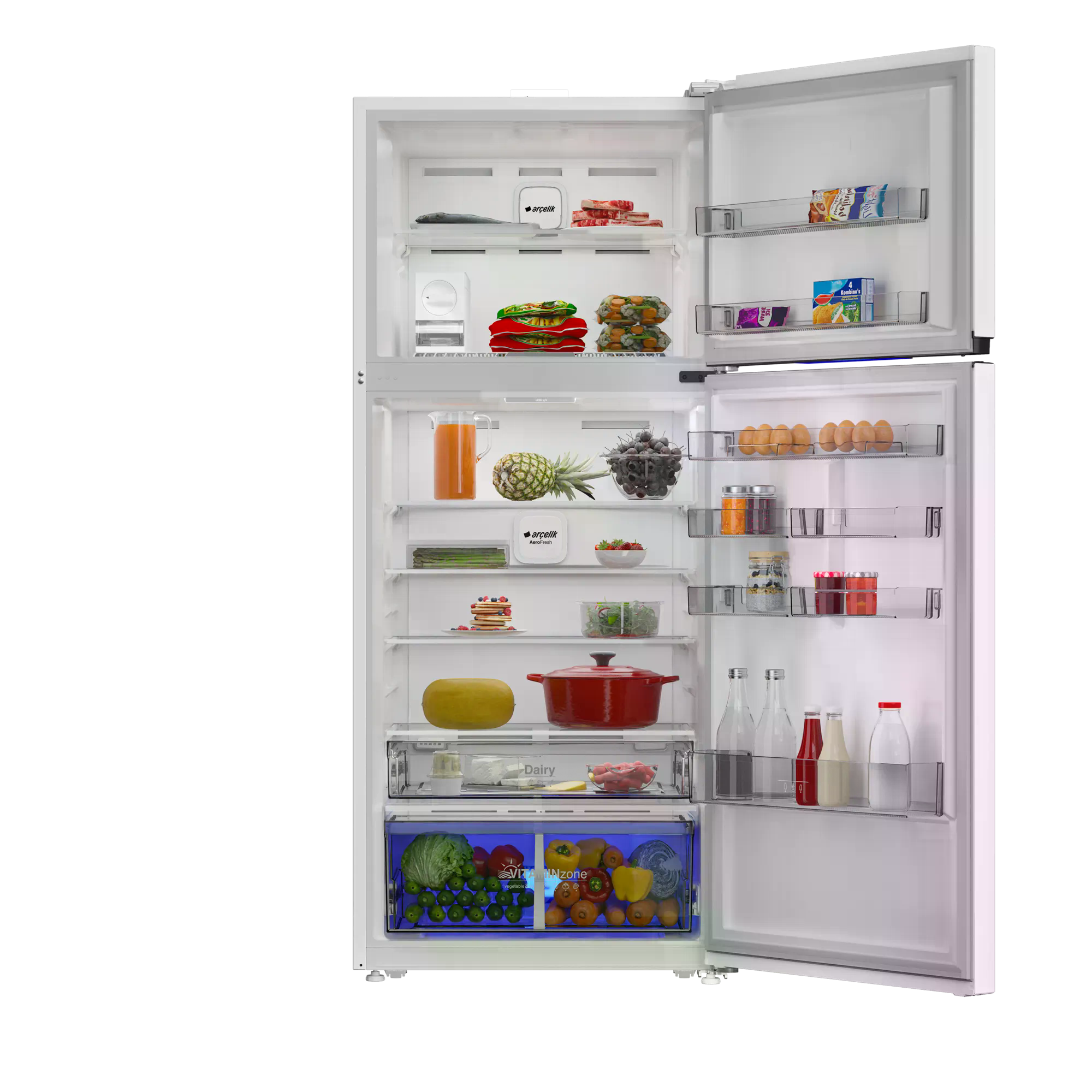 Arçelik 578557 EB MaxiFit Üstten Donduruculu Buzdolabı