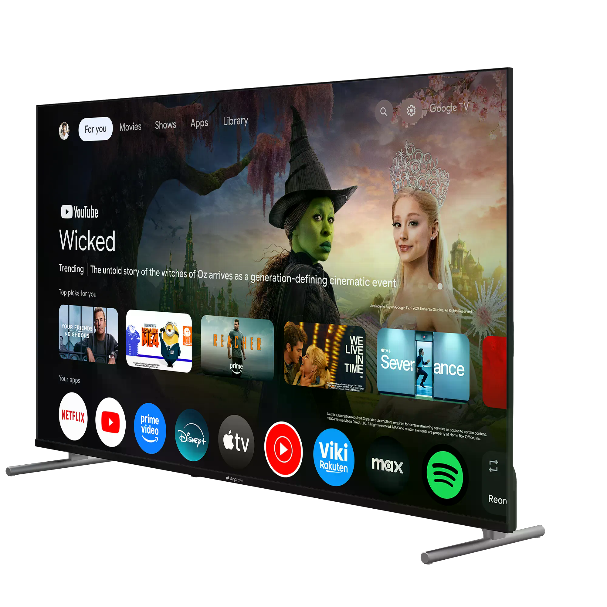 Arçelik Arçelik 7 Serisi A 775 C 4K Ultra HD 75" 190 Ekran Uydu Alıcılı Google Smart LED TV En Ucuz Fiyatları ve Özellikleri Görsel 3