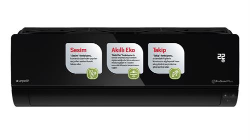 Arçelik 12570 HP Prosmart Plus Black Inverter Klima 12.000 Btu/h Split Klima