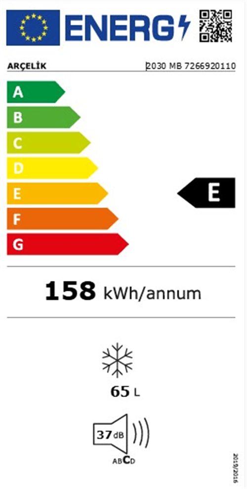 Arçelik 2030 MB 3 Bölmeli Derin Dondurucu